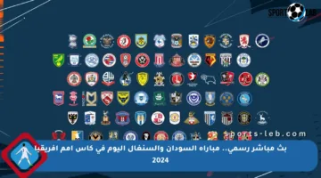 بث مباشر رسمي.. مباراة السودان والسنغال اليوم في كأس أمم إفريقيا 2024
